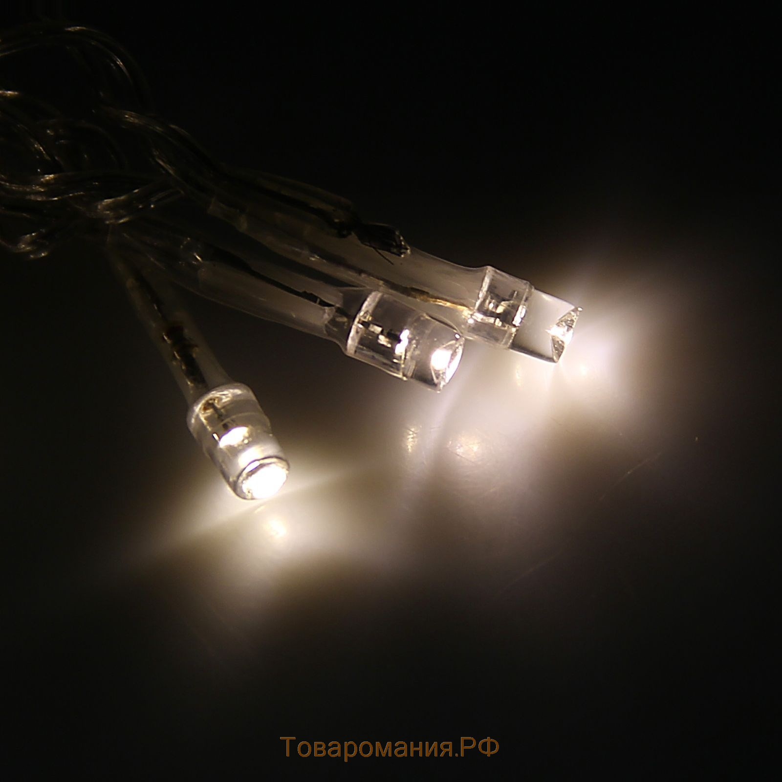 Гирлянда «Бахрома» 4 × 0.6 м, IP44, прозрачная нить, 180 LED, свечение тёплое белое, 8 режимов, 220 В