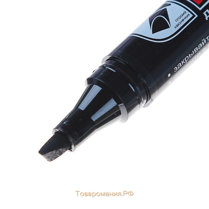 Маркер перманентный Crown Multi Marker, 5.0-1.0 мм, скошенный, чёрный