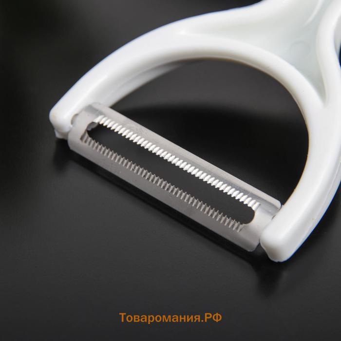 Овощечистка  «Розы», 13 см, белая