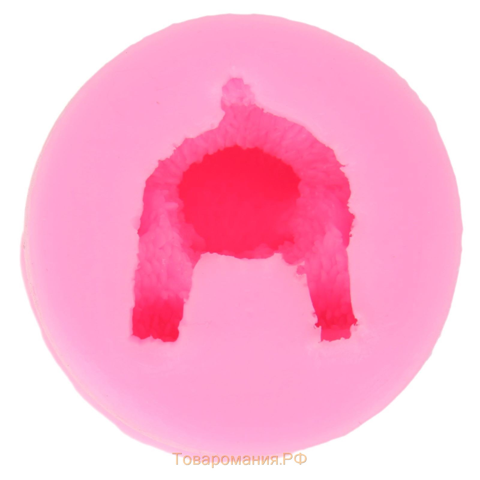 Молд «Мишутка», силикон, 5,8×5,8× 5,5 см, цвет розовый