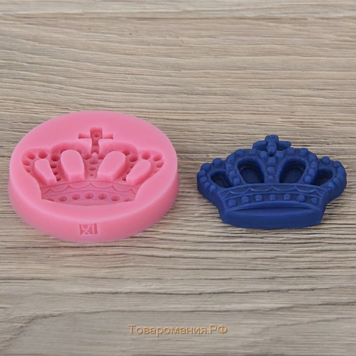 Молд «Корона», силикон, 5,5×5,5 см, цвет МИКС