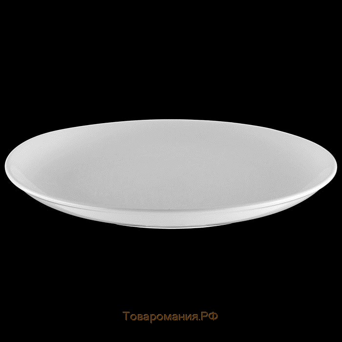 Тарелка фарфоровая десертная с утолщённым краем Wilmax Olivia Pro, d=20 см, цвет белый