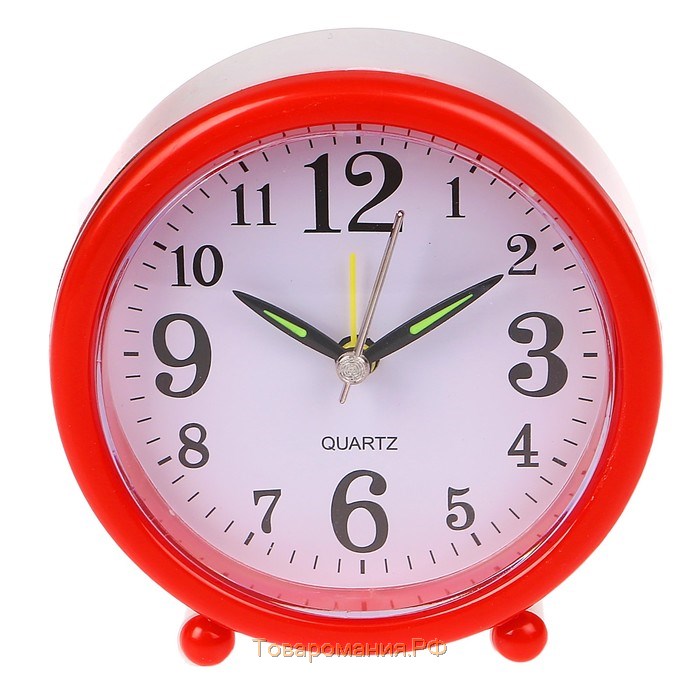 Часы - будильник настольные "Классика", дискретный ход, 9 х 9 см