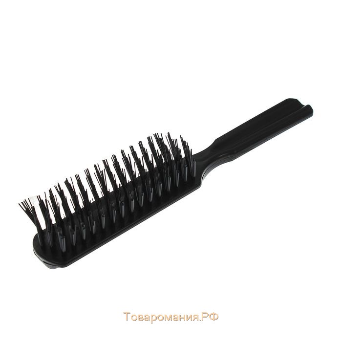 Расчёска массажная, 3,2 × 19,4 см, цвет чёрный