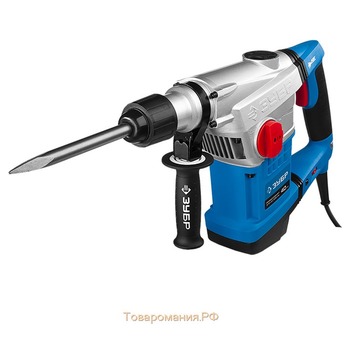 Перфоратор "ЗУБР" ЗПМ-40-1250 ЭВК, SDS-Max, 10 Дж, 6,8 кг, 1250 Вт, кейс