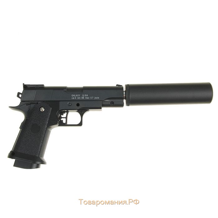 Пистолет страйкбольный "Galaxy" Colt 1911PD, с глушителем, кал. 6 мм