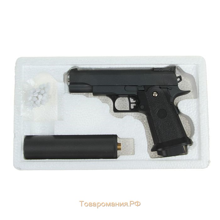 Пистолет страйкбольный "Galaxy" Colt 1911PD, с глушителем, кал. 6 мм