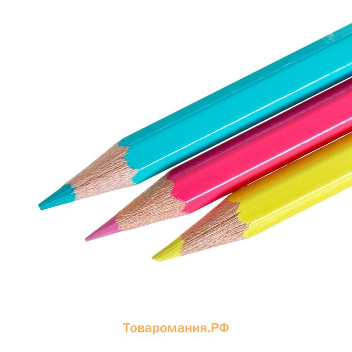 Карандаши 48 цветов Faber-Castell ECO «Замок» 7/2.8 шестигранный корпус, с точилкой