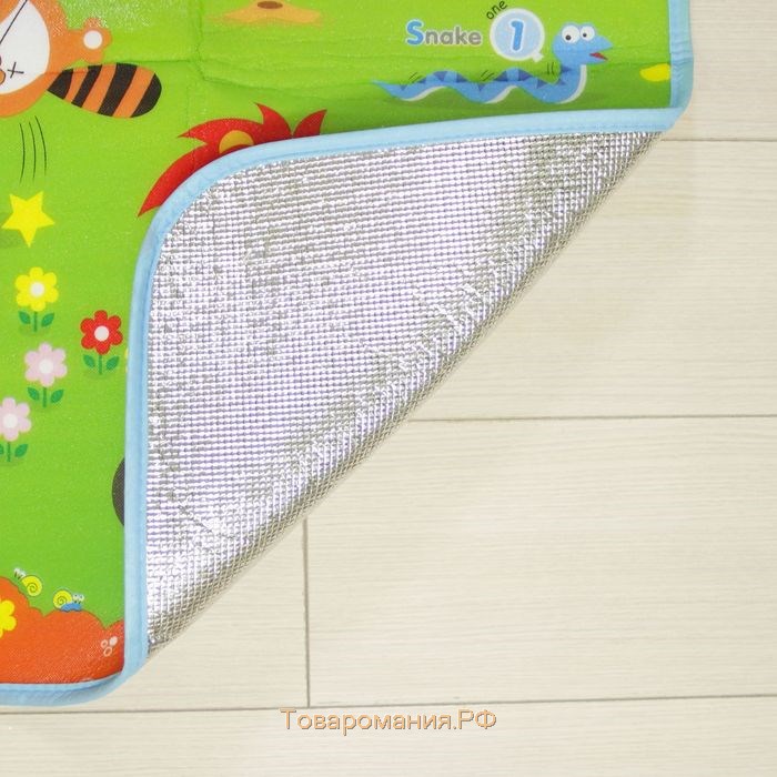 Игровой коврик для детей на фольгированной основе «Путешествие», размер 180х100x0,5 см, Крошка Я