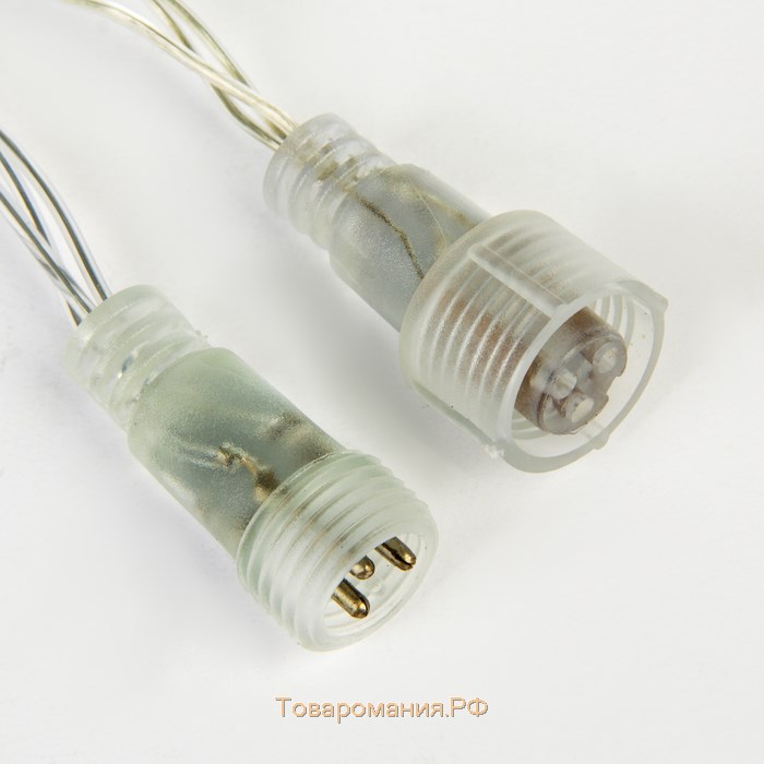 Гирлянда «Бахрома» 3 × 0.9 м, IP44, УМС, белая нить, 232 LED, свечение белое, 220 В