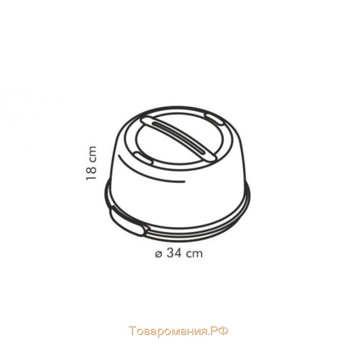 Охлаждающий поднос Tescoma Delicia с крышкой, d=34 см