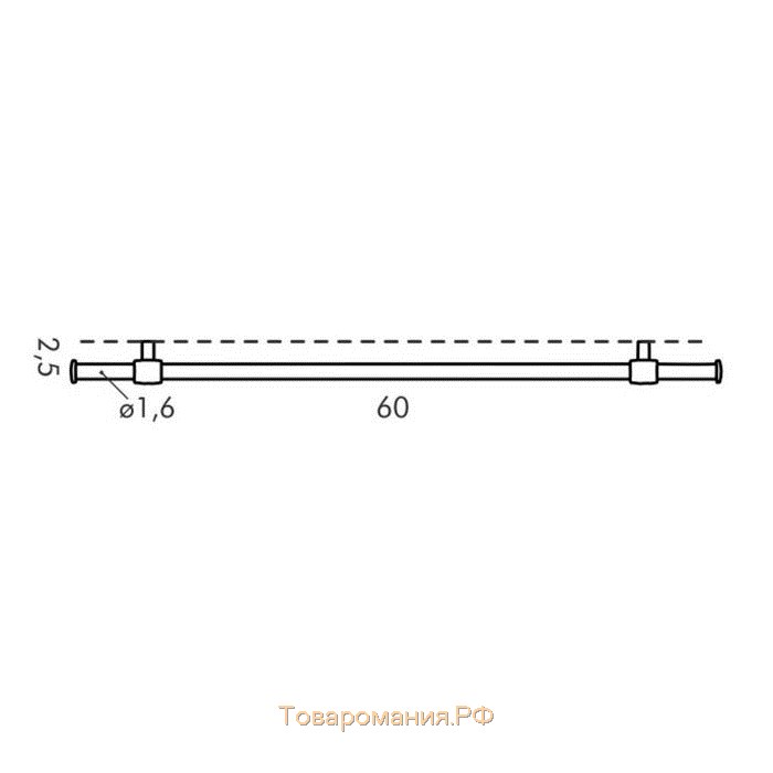 Подвесной карниз Tescoma Monti, монтажный комплект, длина 60 см