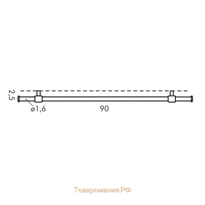 Подвесной карниз Tescoma Monti, монтажный комплект, длина 90 см