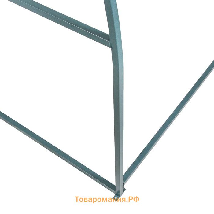 Теплица (каркас), 8 × 3 × 2 м, металл, профиль 20 × 20 мм, шаг дуги 1 м, без поликарбоната