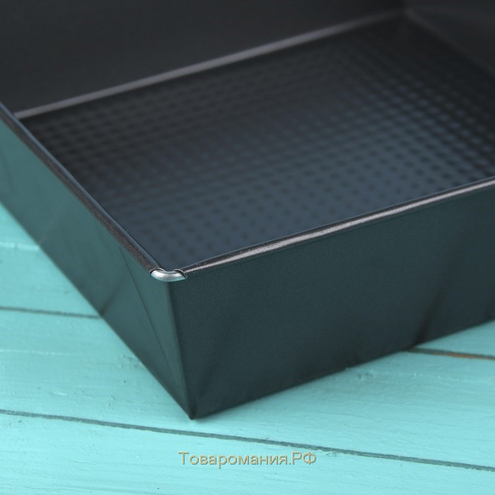 Форма для выпечки «Джоанна», 24×6 см, антипригарное покрытие, цвет чёрный