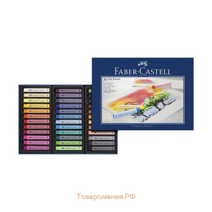 Пастель сухая Soft Faber-Castell GOFA, 36 цветов