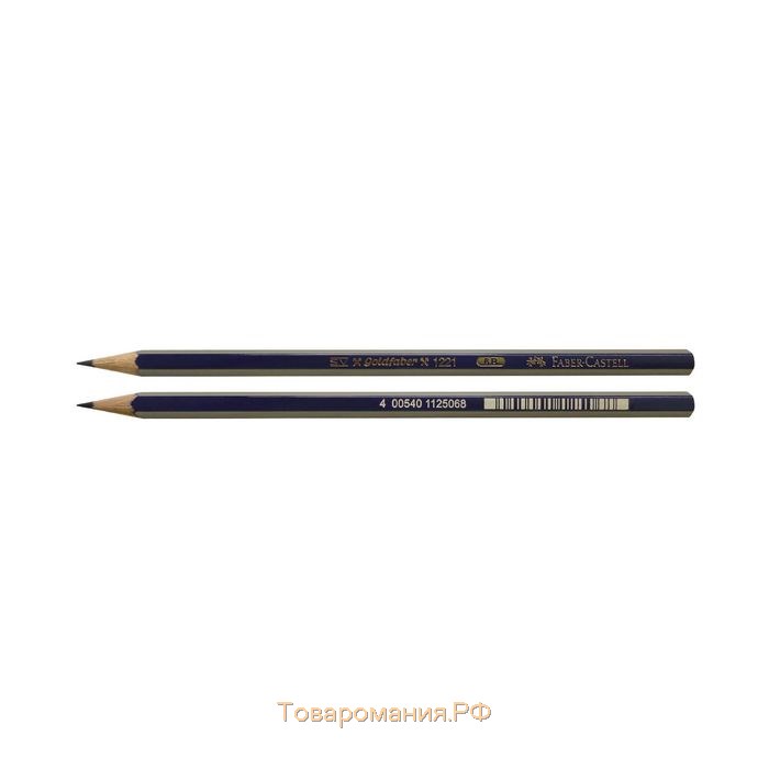 Карандаш чёрнографитный Faber-Castell GOLDFABER 1221 6B, шестигранный, цена за 1 шт