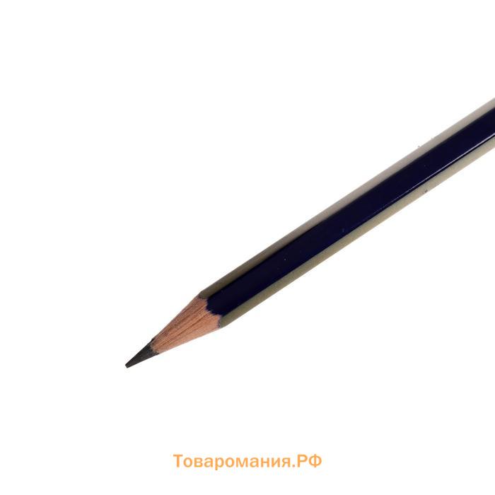 Карандаш чёрнографитный Faber-Castell GOLDFABER 1221 6B, шестигранный, цена за 1 шт