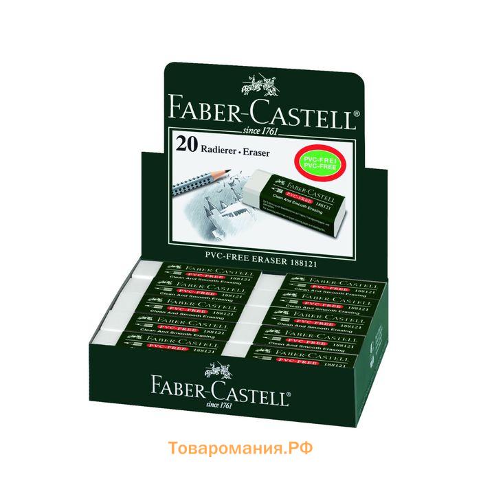 Ластик Faber-Castell синтетика 7081N 63х22х12, белый