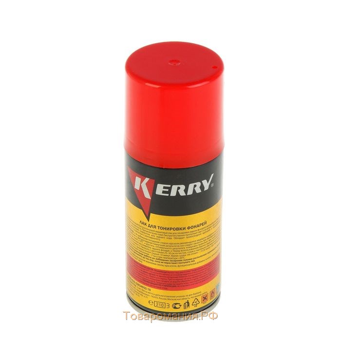 Лак Kerry для тонировки фонарей, красный, 210 мл, аэрозоль