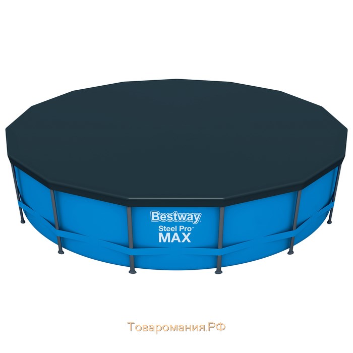 Бассейн каркасный Steel Pro MAX, 457 х 107 см, фильтр-насос, лестница, тент, 56488 Bestway