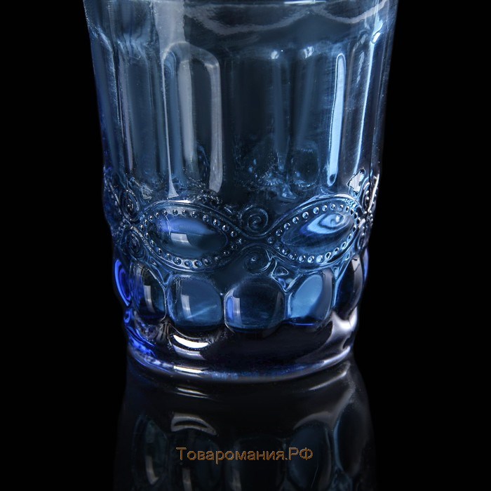 Стакан стеклянный Magistro «Ла-Манш», 220 мл, цвет синий