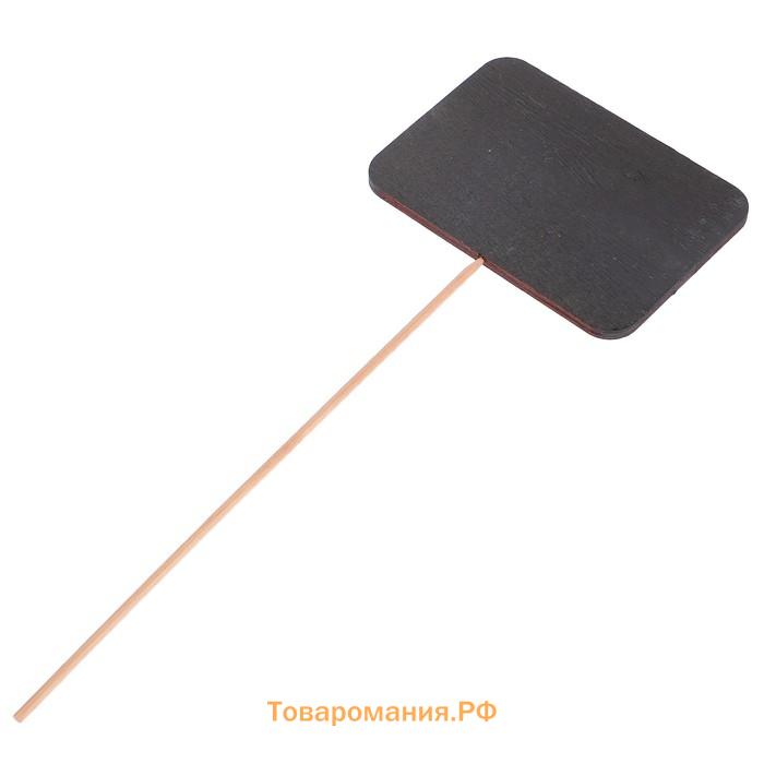 Топпер меловой «Прямоугольник» на шпажке