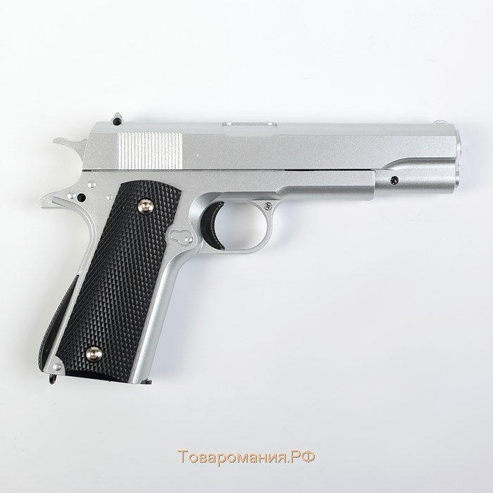 Пистолет страйкбольный "Galaxy" Colt 1911, серебристый, кал. 6 мм