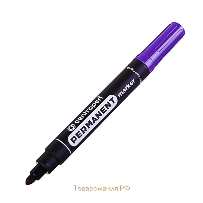 Маркер перманентный 5.0 мм Centropen 8566, линия 2,5 мм, цвет фиолетовый