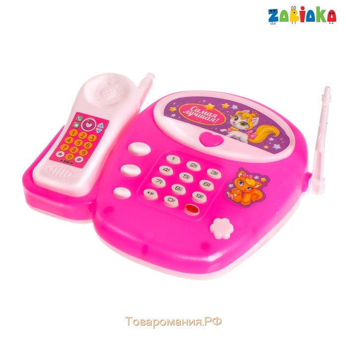 Музыкальный телефончик «Маленькая леди», русская озвучка, цвет розовый