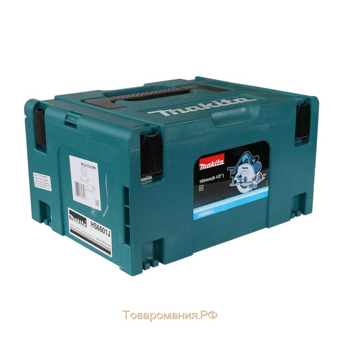 Пила дисковая Makita HS6601 J, 1050Вт, 5200 об/мин, диск 165х20 мм, кейс MAKPAC