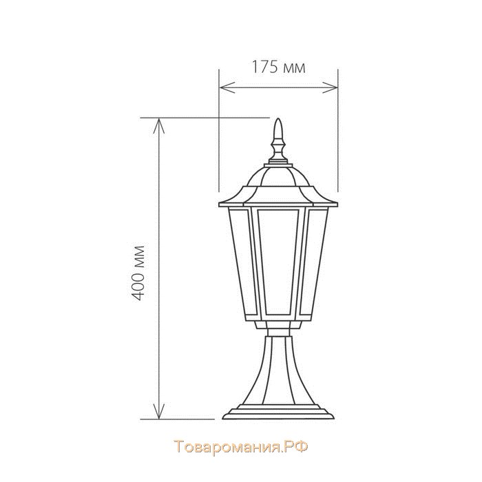 Светильник Elektrostandard, 100 Вт, E27, IP44, на основании, 1004S черное золото