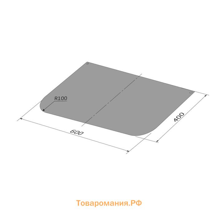 Лист притопочный, антик бронза, сталь 0,8 мм, 40 х 60 см