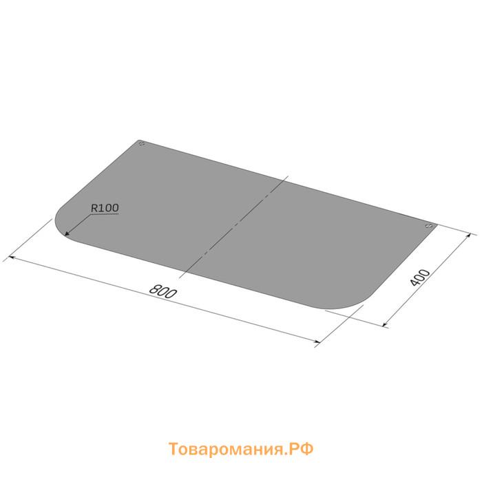 Лист притопочный, антик медь, сталь 0,8 мм, 40 х 80 см