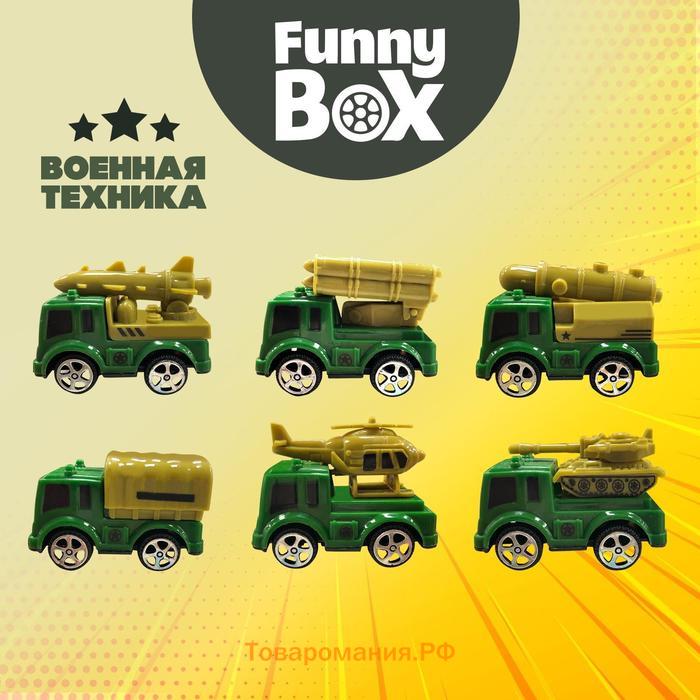 Набор для детей Funny Box «Военная техника»: карточка, фигурка, лист наклеек, МИКС