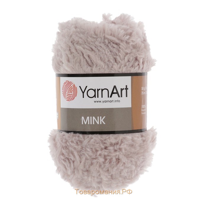 Пряжа "Mink" 100% полиамид 75м/50гр (337 серо-бежевый)