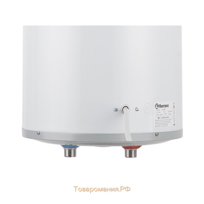 Водонагреватель Thermex IU 50 V, накопительный, 2 кВт, 50 л, белый