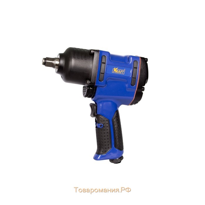 Пневмогайковерт ударный KRAFT KT707003, 1/2", штуцер 1/4", 7000 об/мин, 900 Нм