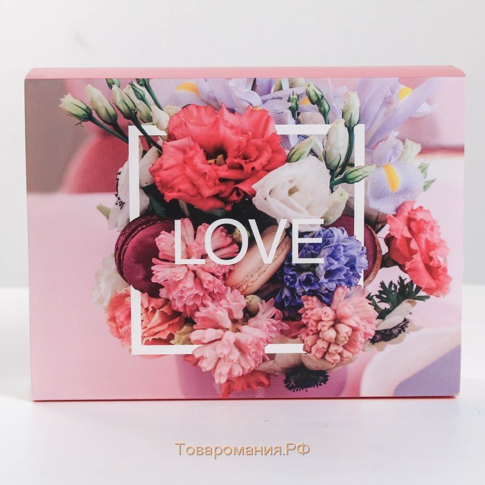 Коробка кондитерская, упаковка «LOVE» , 20 х 15 х 5 см