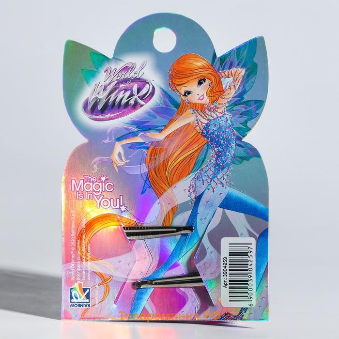Заколка-бант «Фея Блум», 2 шт, WINX, сиреневые