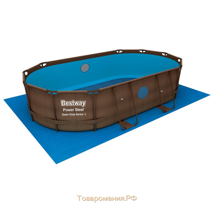 Бассейн каркасный Power Steel Swim Vista, 427 х 250 х 100, фильтр-насос, лестница, тент, 56714 Bestway