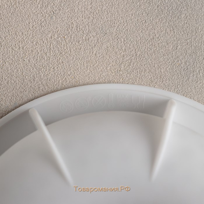 Форма для муссовых десертов и выпечки «Снежная гора», силикон, 18,8×5,5 см, цвет белый
