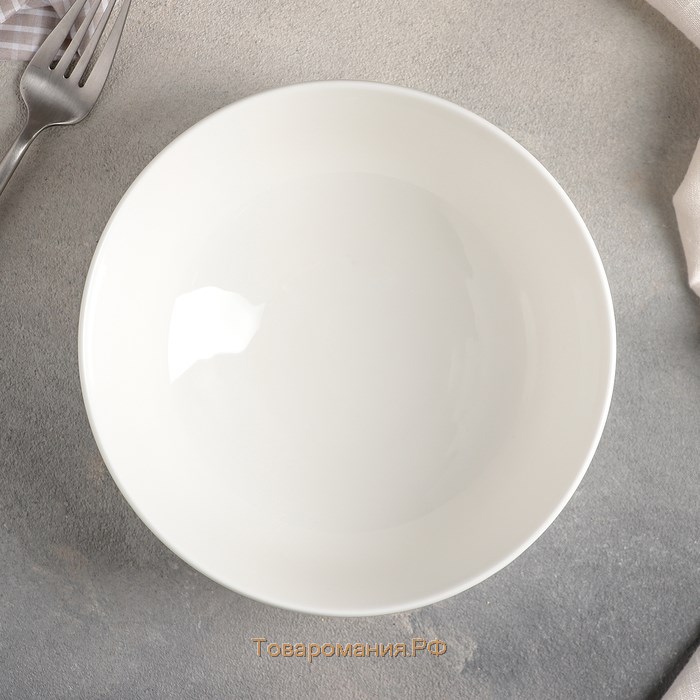 Салатник фарфоровый Wilmax Olivia, 1,13 л, d=18 см, цвет белый