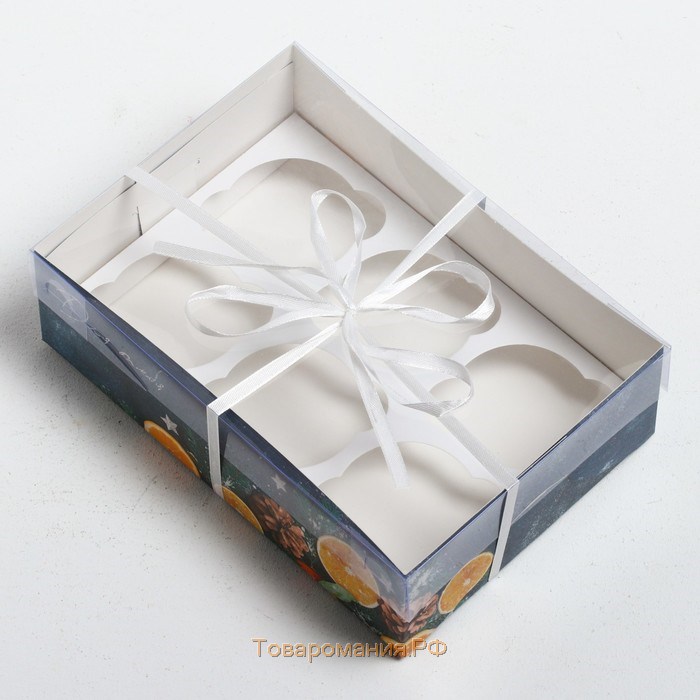 Коробка для капкейка «Время волшебства», 23 х 16 х 7.5 см, Новый год