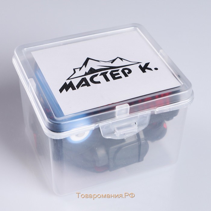 Фонарь налобный аккумуляторный "Мастер К", 3 режима, от USB, 5 х 8 см