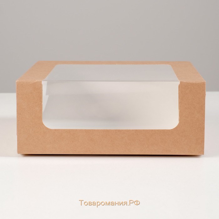 Кондитерская упаковка с окном, микс, 18 х 18 х 10 см,