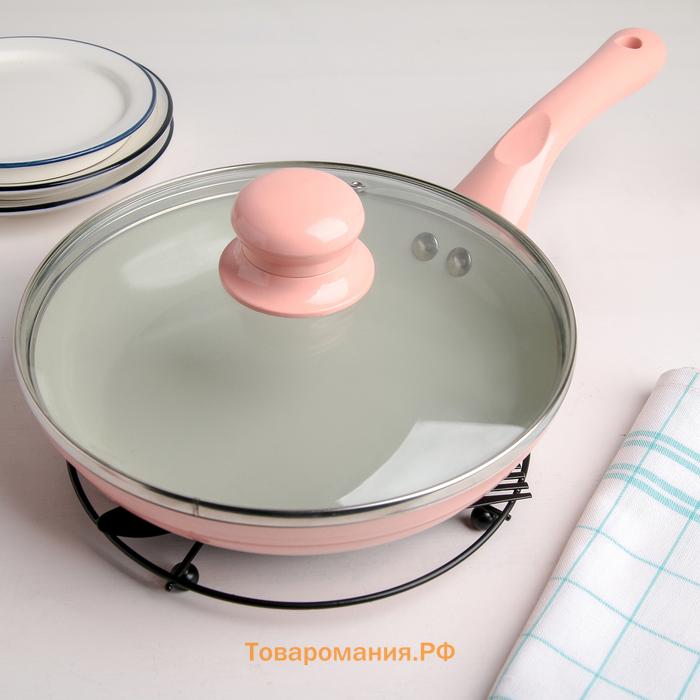 Подставка под горячее Cuisine+, 18×17,9×1,2 см, цвет чёрный