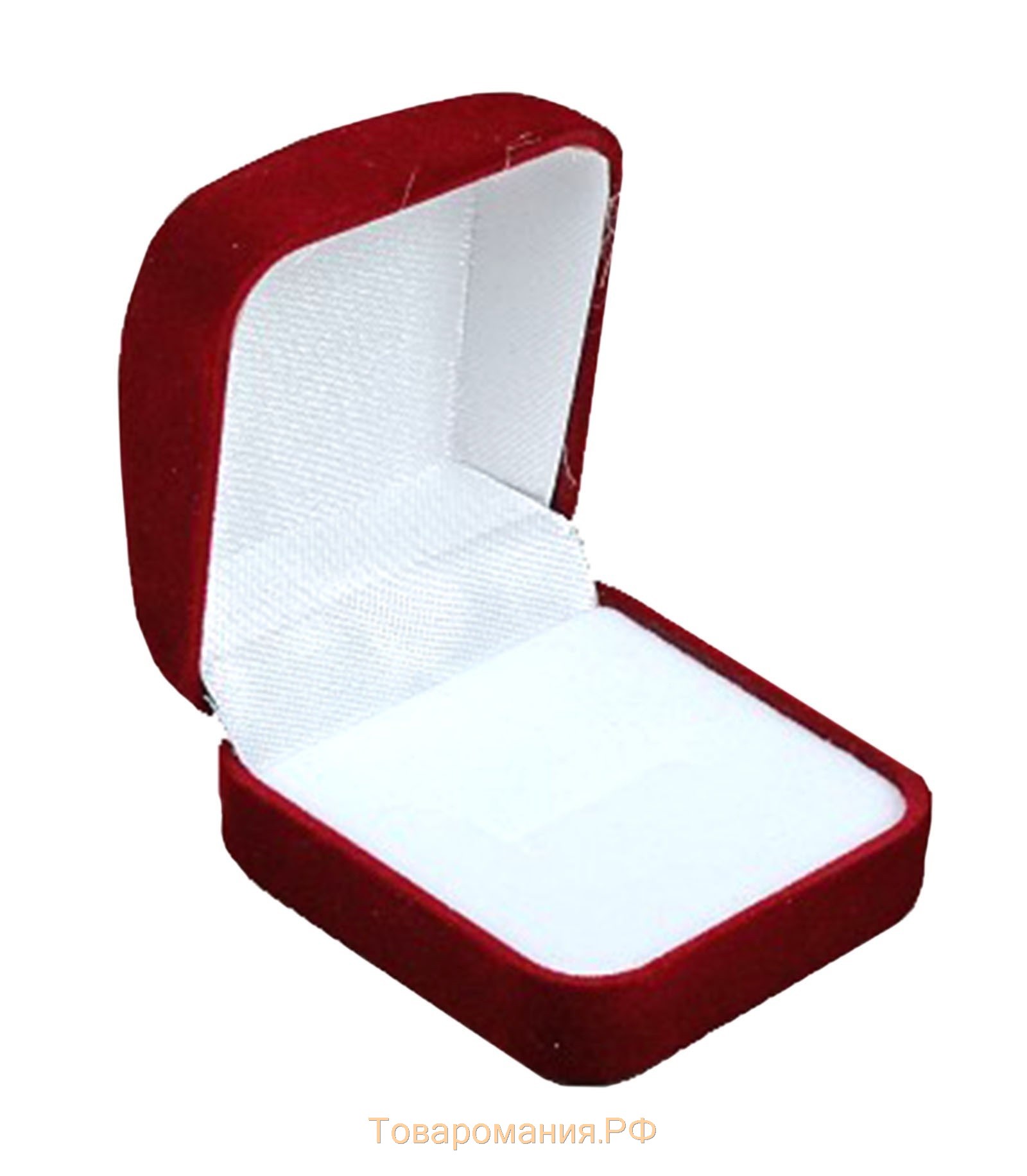 Футляр бархатный под кольцо «Классический», 5×5,5, цвет красный, вставка белая