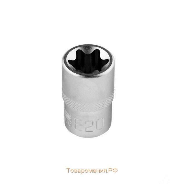 Головка торцевая Stels 13874, Е20, CrV, 1/2"