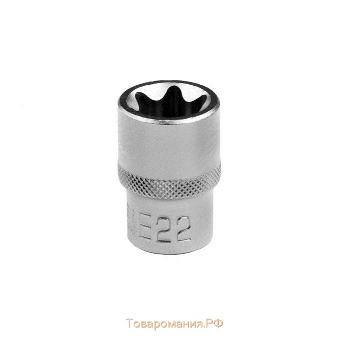 Головка торцевая Stels 13875, Е22, CrV, 1/2"